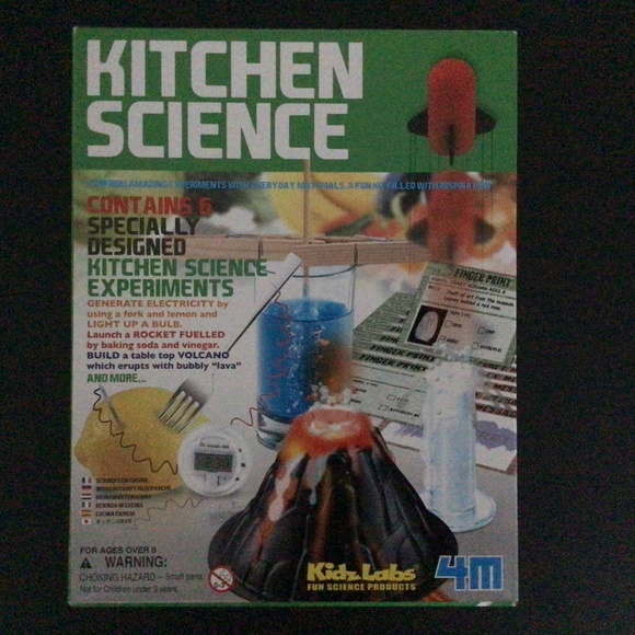 Kidz Labs Toys 4m Kidz Labs Kitchen Science Lab Kit 6 Children Experiments Ages 8 Sealed New